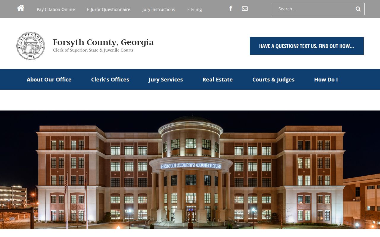 Forsyth County court docket Clerk home